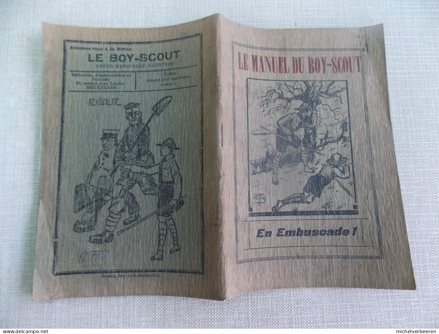 SCOUTISME Le Manuel Du Boy-Scout  -1919 En Embuscade   TRES RARE - 1901-1940