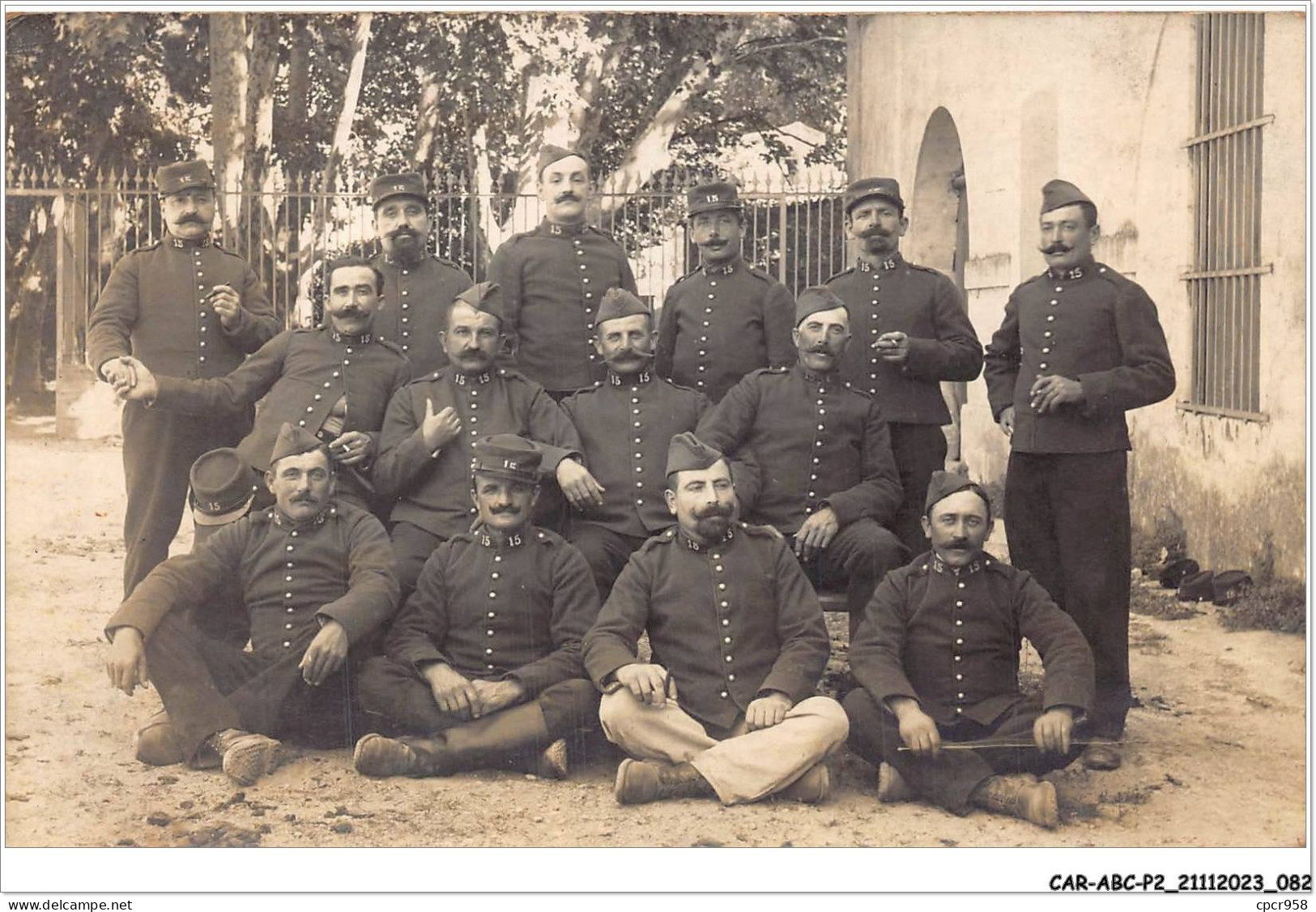 CAR-ABCP2-0141 - MILITAIRE - 15e DE LIGNE - CARTE PHOTO - Uniformes