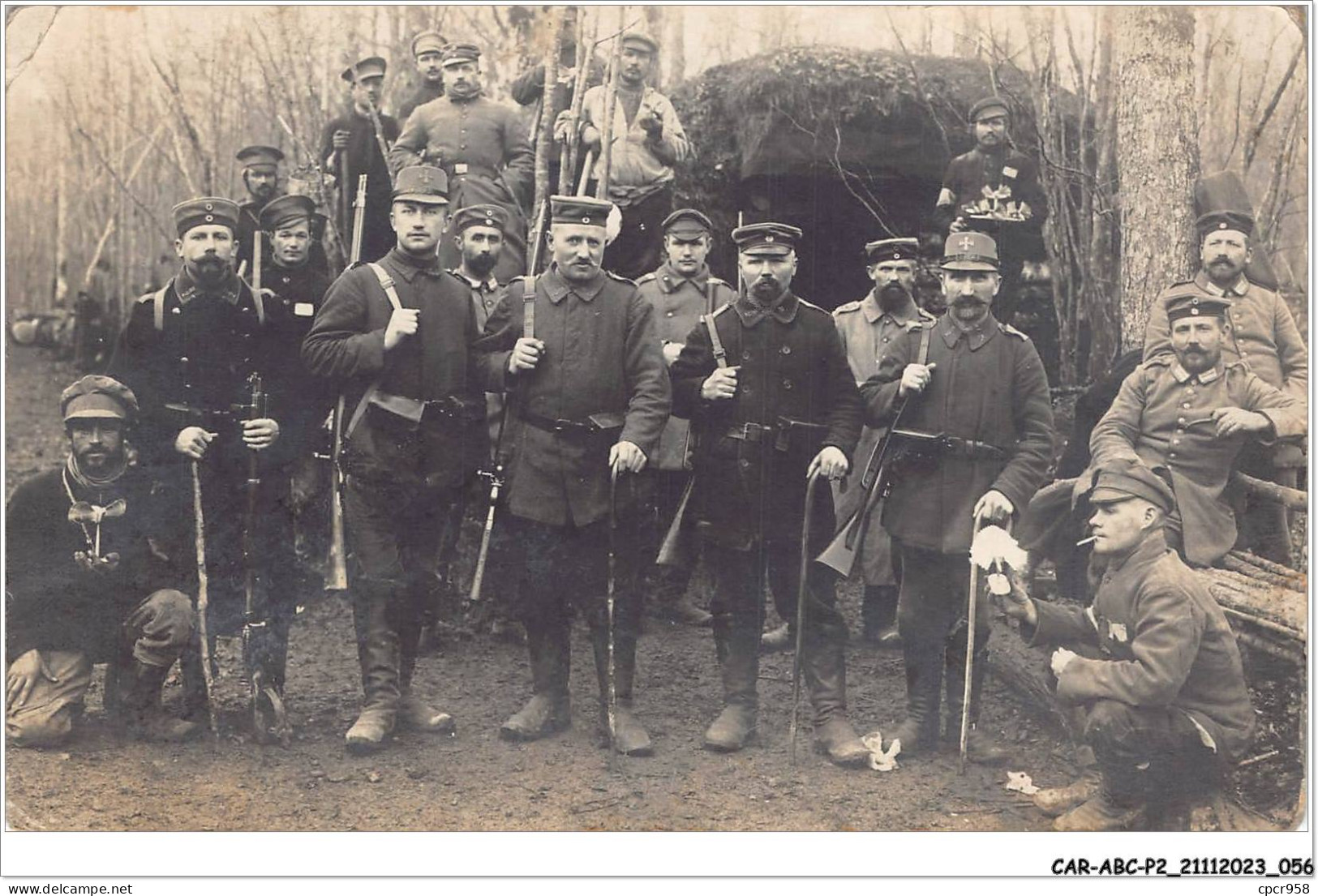 CAR-ABCP2-0128 - MILITAIRE - ALLEMAGNE - CARTE PHOTO - Personnages