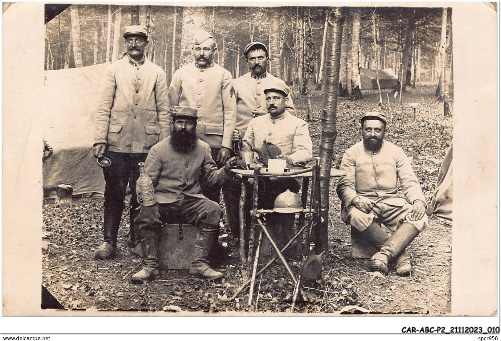 CAR-ABCP2-0105 - FANTAISIE - MILITAIRES.carte Photo - Guerre 1914-18