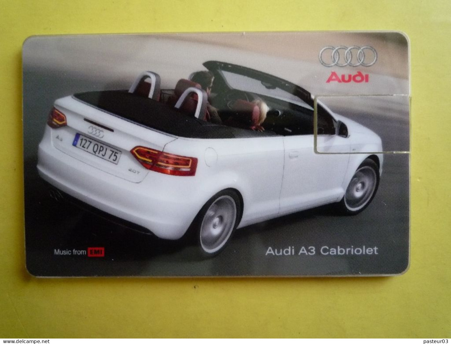 Audi A3 Cabriolet Clé USB "échantillon" Non Chargeable Thématique Automobile - Otros & Sin Clasificación