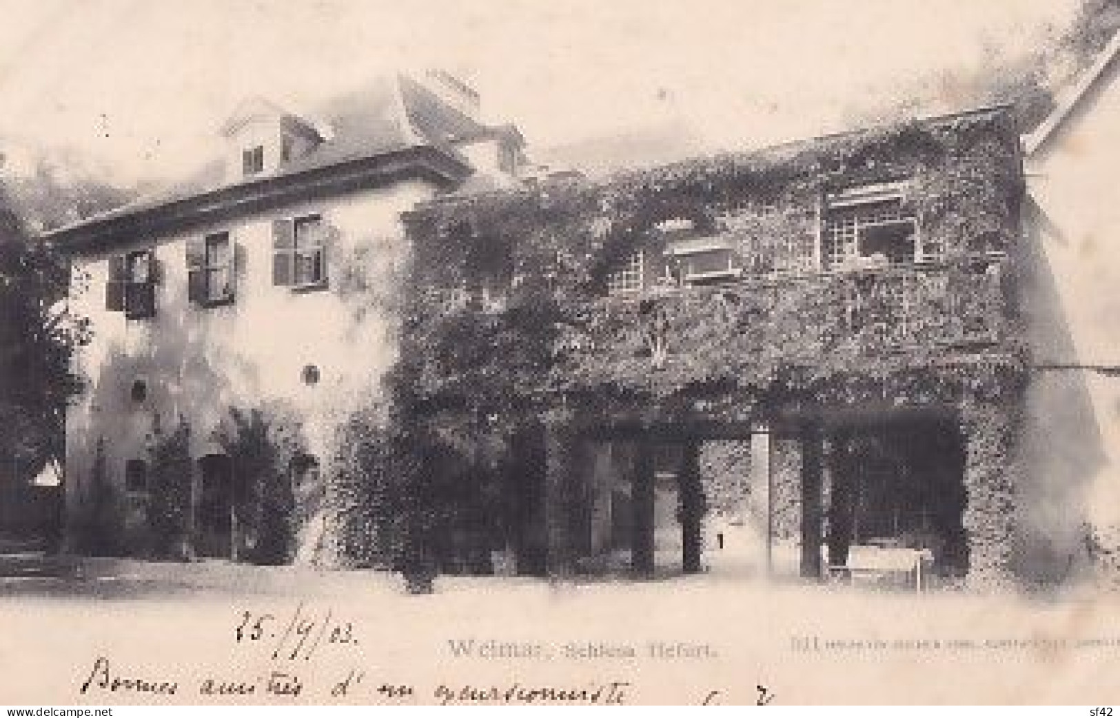 WEIMAR           SCHLOSS TIERFURT                PRECURSEUR + TIMBRES - Weimar