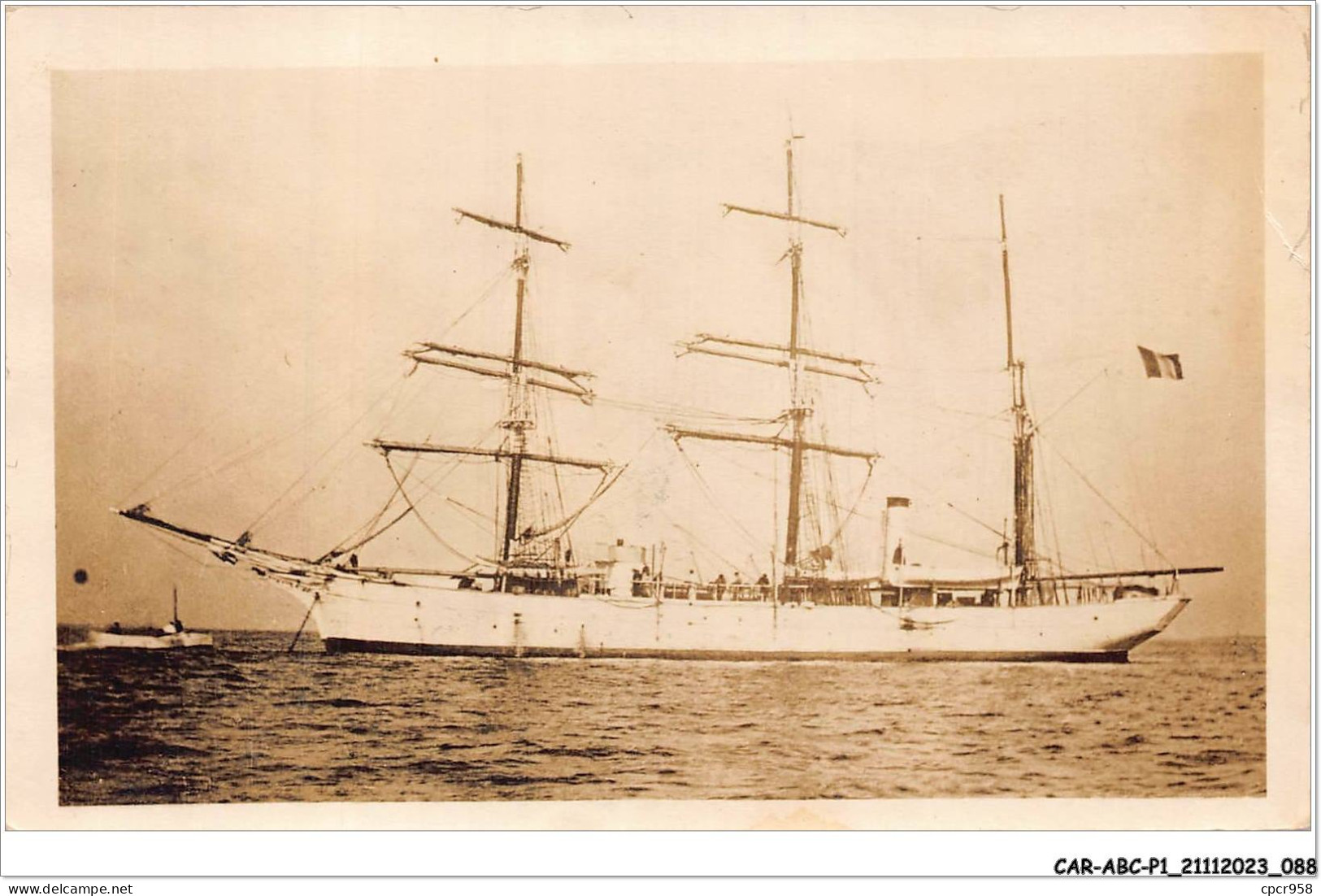 CAR-ABCP1-0045 - BATEAU - CARTE PHOTO DU POURQUOI PAS CHARCOT - Steamers