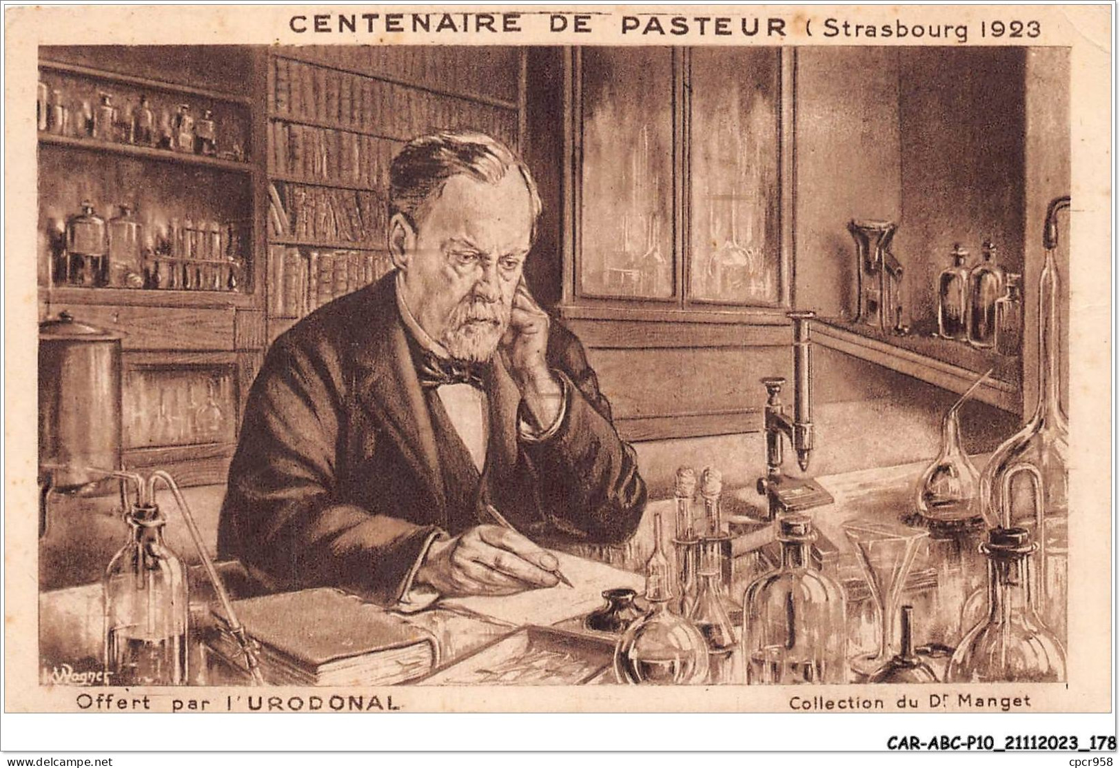 CAR-ABCP10-0991 - SANTE - CENTENAIRE DE PASTEUR - STRASBOURG 1923 - Salute