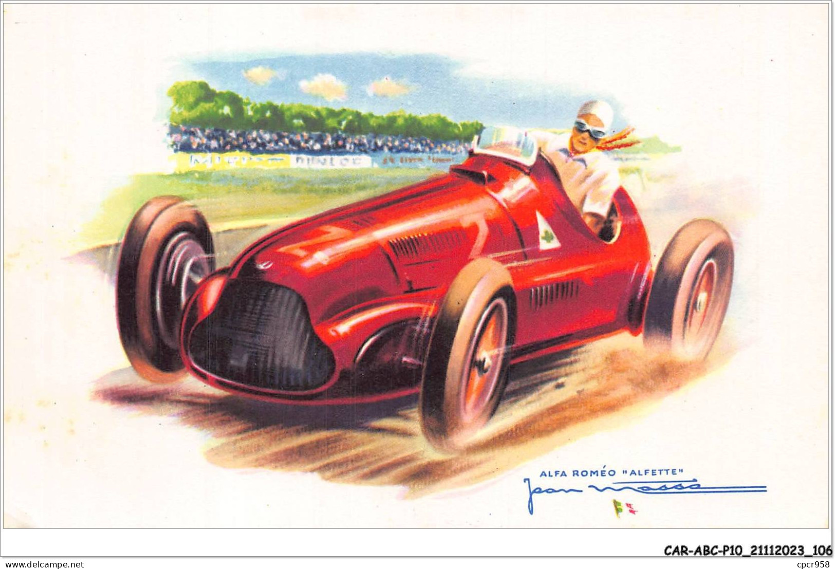 CAR-ABCP10-0955 - AUTOMOBILE - ALFA ROMEO ALFETTE - JEAN MASSA  - Altri & Non Classificati