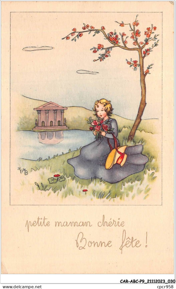 CAR-ABCP9-0823 - FETE - PETITE MAMAN CHERIE - BONNE FETE - Mother's Day