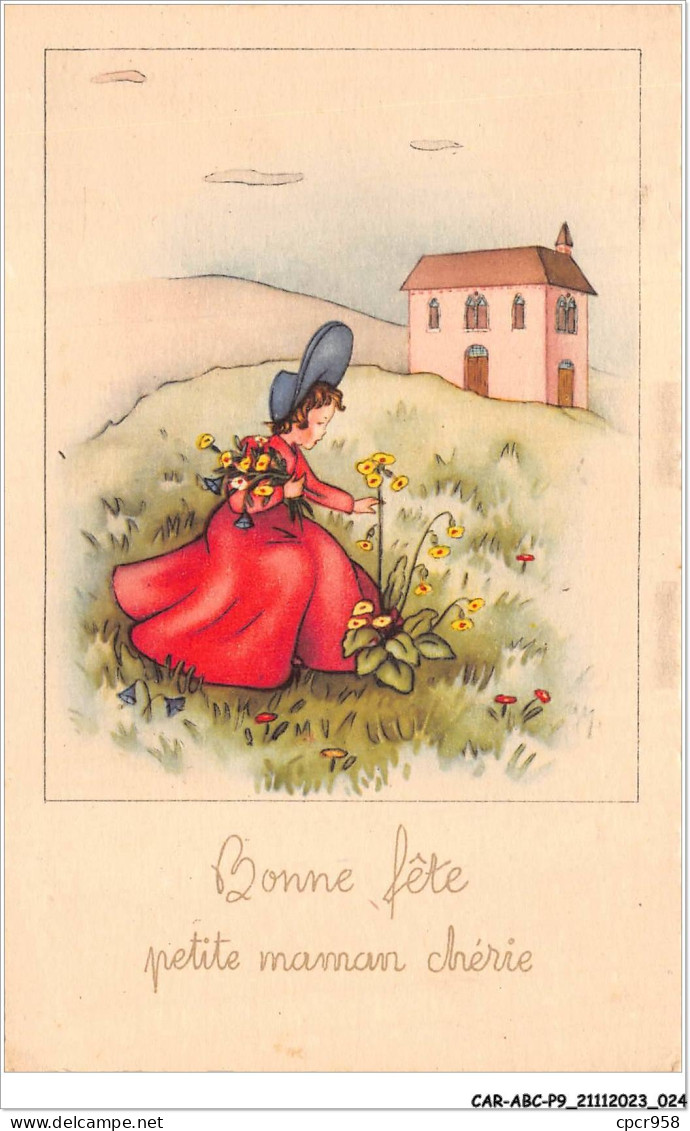 CAR-ABCP9-0820 - FETE - BONNE FETE - PETITE MAMAN CHERIE  - Mother's Day