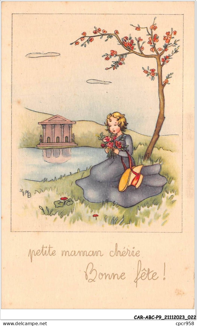 CAR-ABCP9-0819 - FETE - PETITE MAMAN CHERIE - BONNE FETE  - Mother's Day