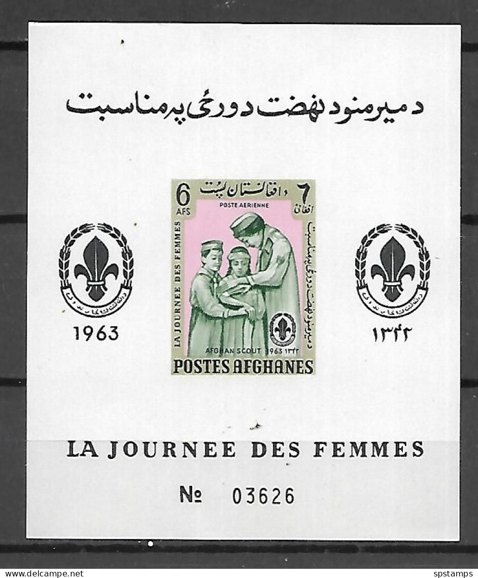 Afghanistan 1964 Scouting - Women's Day IMPERFORATE MS #2 MNH - Ongebruikt