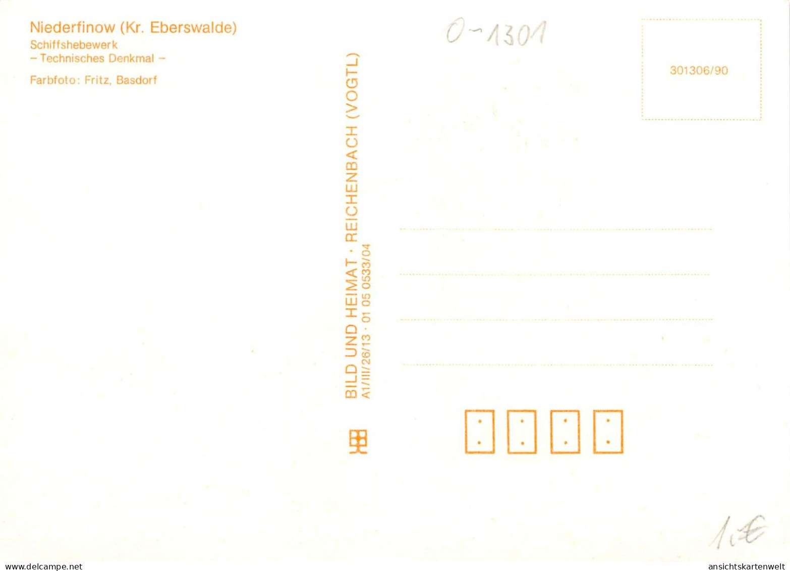 Niederfinow Schiffshebewerk Ngl #168.125 - Andere & Zonder Classificatie