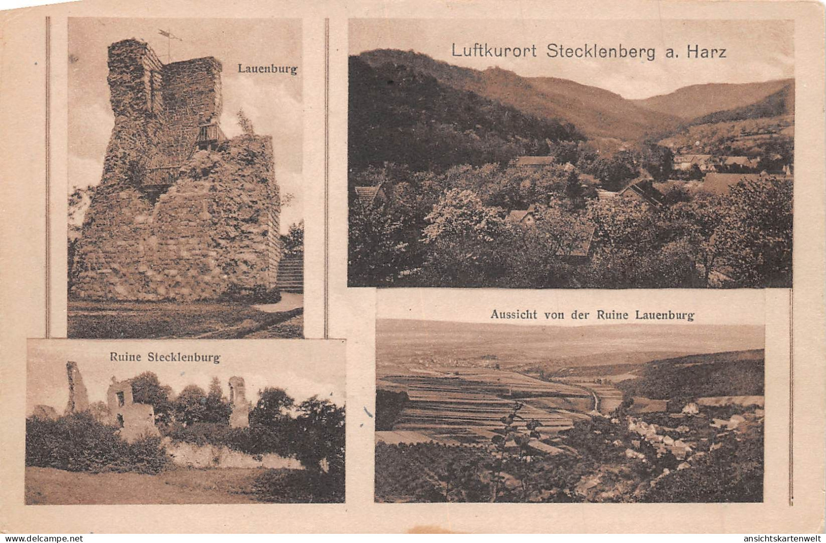 Stecklenberg (Harz) Ruine Lauenburg Panorama Ngl #171.793 - Autres & Non Classés