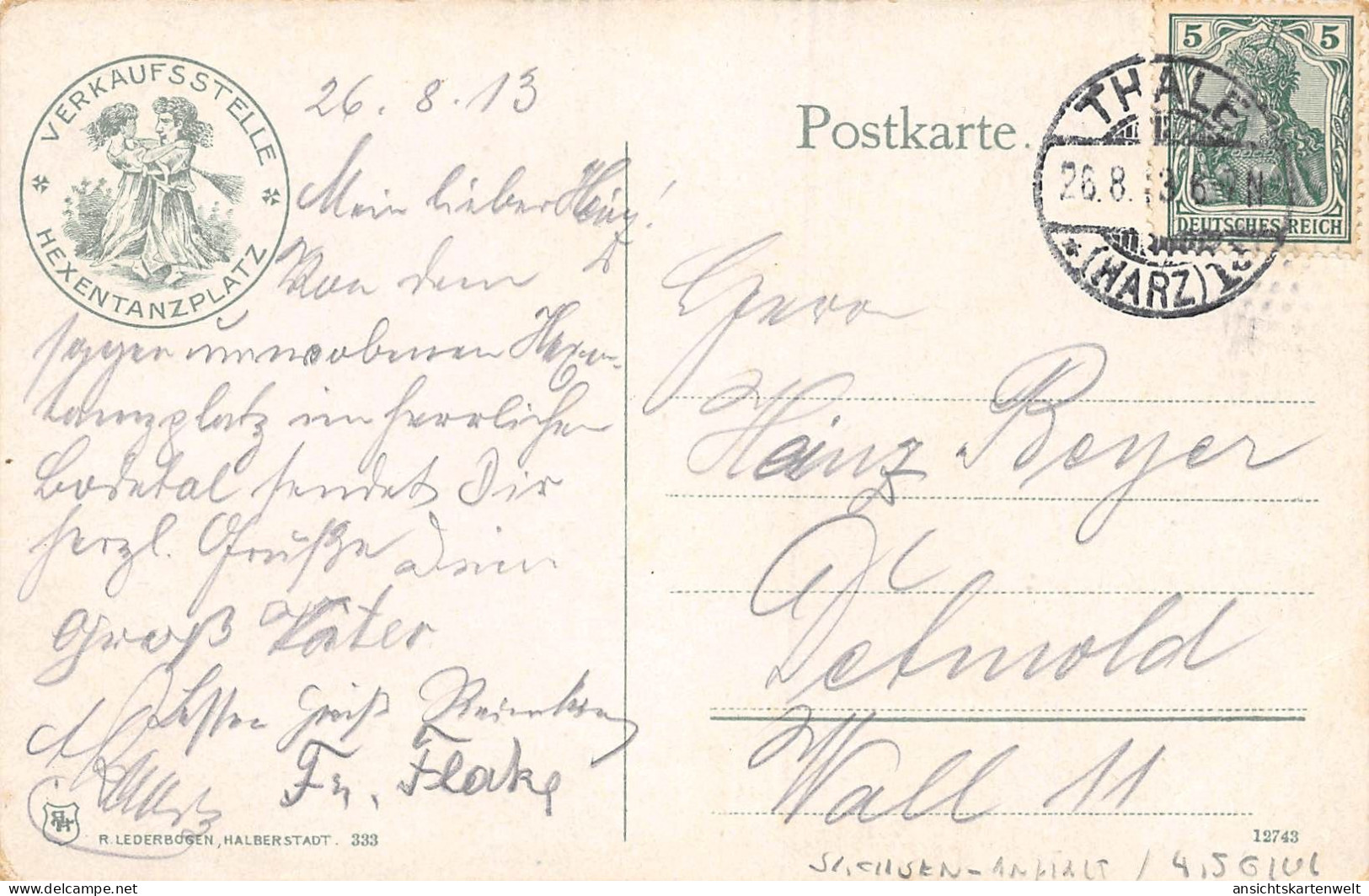 Thale Hexentanzplatz Gl1913 #171.817 - Andere & Zonder Classificatie