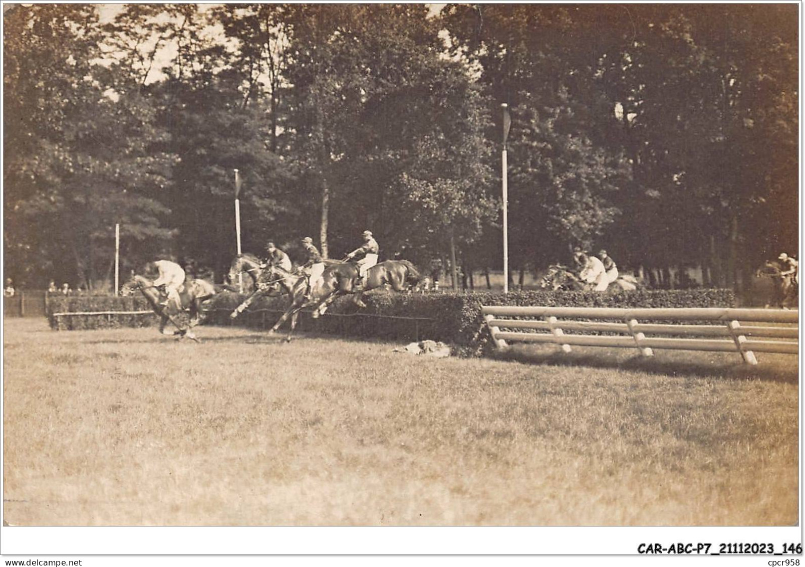 CAR-ABCP7-0647 - HIPPISME - CARTE PHOTO  - Ippica