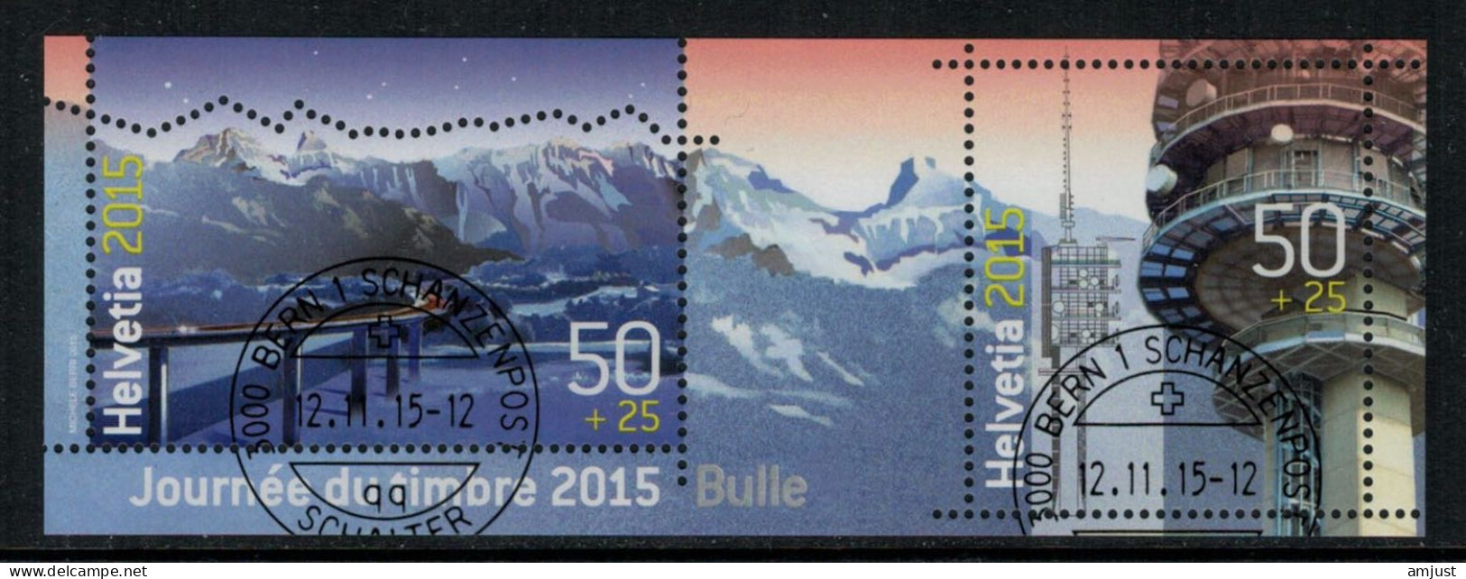 Suisse // Schweiz  // 2010-2017 // 2015 // Bloc Spécial Journée Du Timbre Bulle 2015 No. 106 - Gebruikt