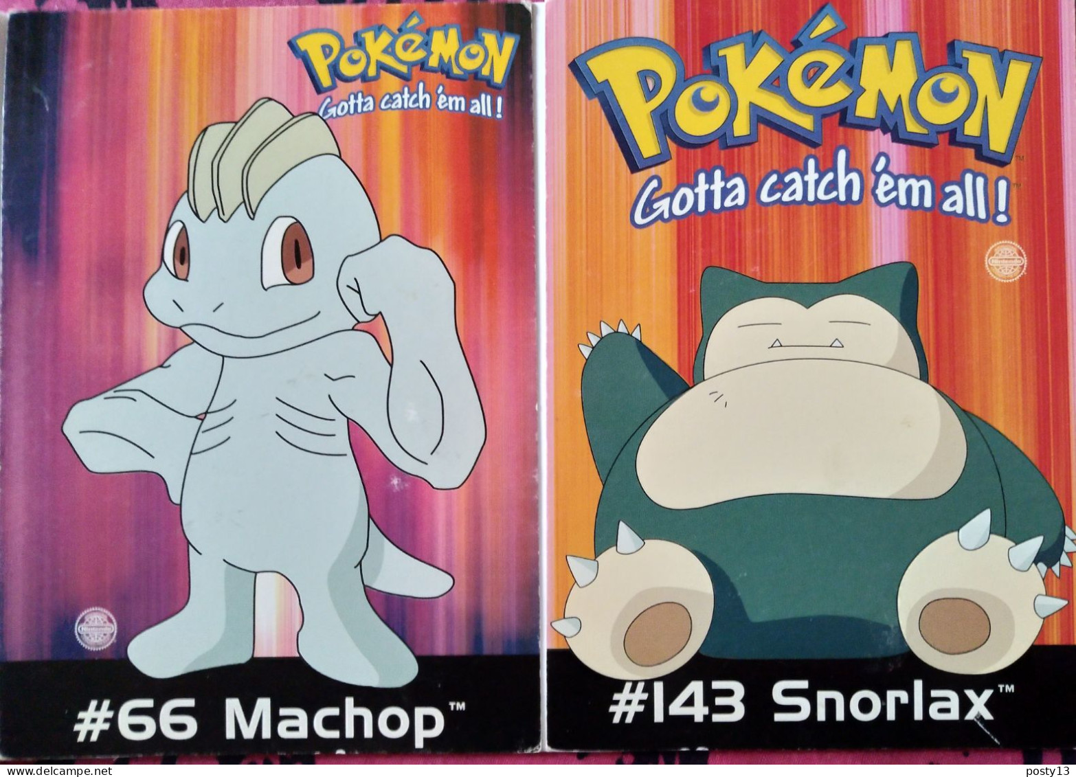 POKÉMON - 2 CPM  Snorlax Et Machop - BE - Andere & Zonder Classificatie