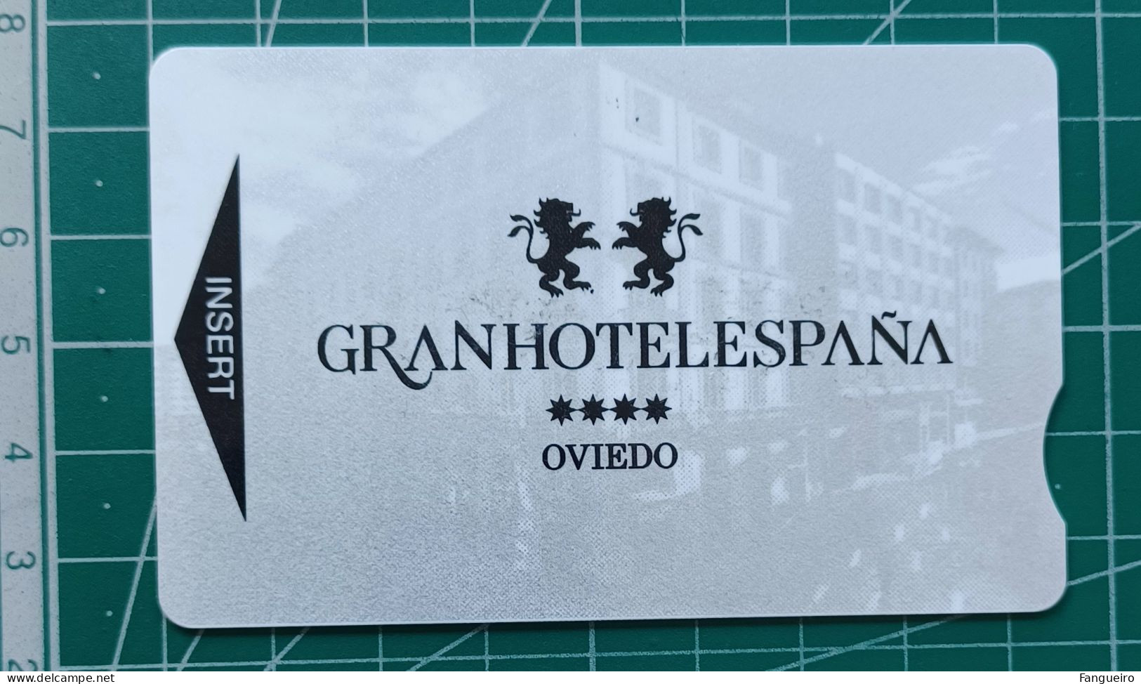 SPAIN HOTEL KEY CARD GRAN HOTEL OVIEDO - Hotelsleutels (kaarten)