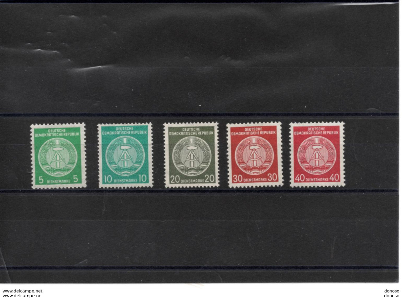 RDA 1958 SERVICE Yvert 50A-50B + 50D-50F NEUF** MNH - Postfris