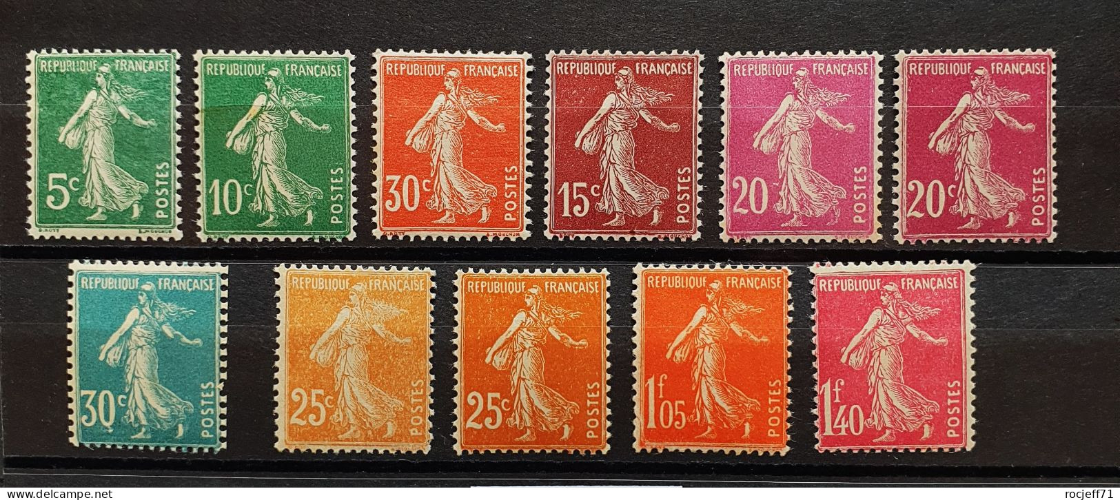 05 - 24 - France - Lot De Semeuse Tous * - MH - Avec N° 195 Et 196 - Neufs