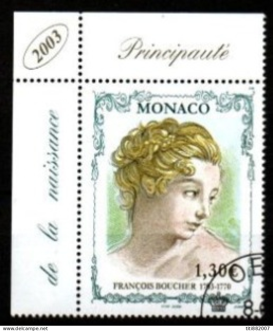 MONACO   -   2003 .  Y&T N° 2403 Oblitéré.  Peintre François Boucher - Used Stamps