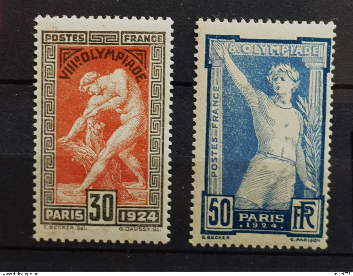 05 - 24 - France - JO De Paris 1924 N° 185 Et 186 * - MH - Ungebraucht