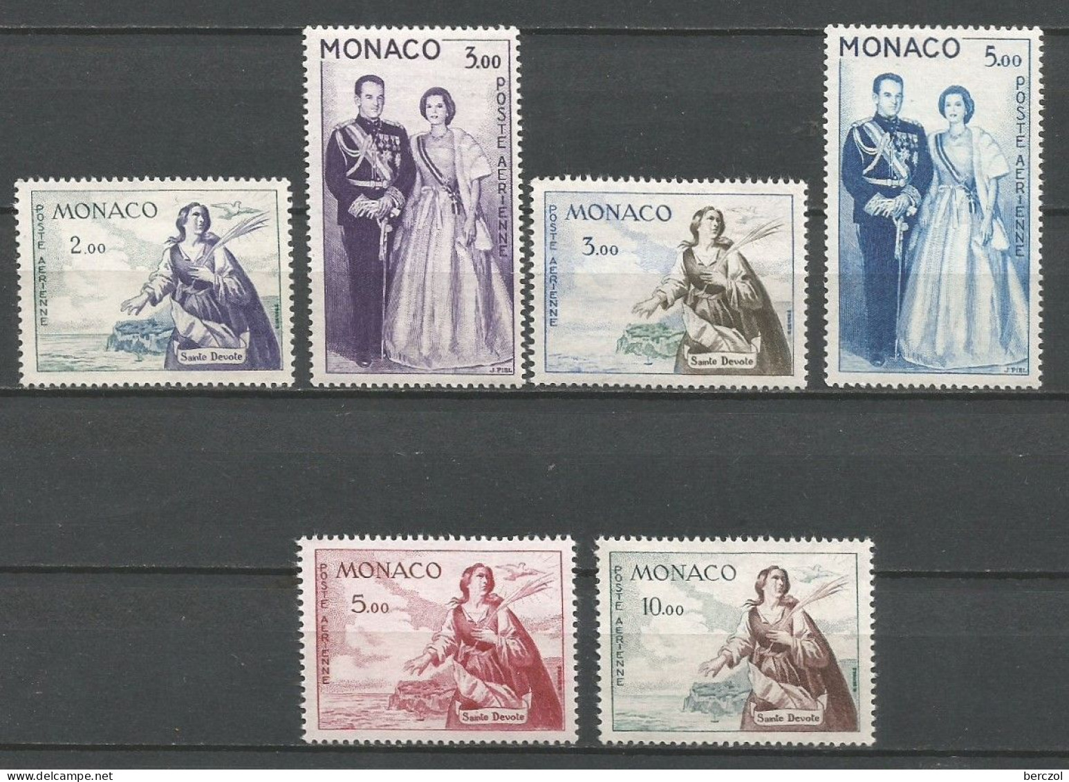 MONACO ANNEE 1960/1961 LOT DE 6 TP PA N°73 à 78 NEUFS** MNH TB COTE 130,00 € - Luftfahrt