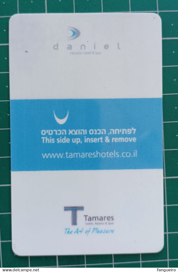 ISRAEL HOTEL KEY CARD TAMARES - Chiavi Elettroniche Di Alberghi