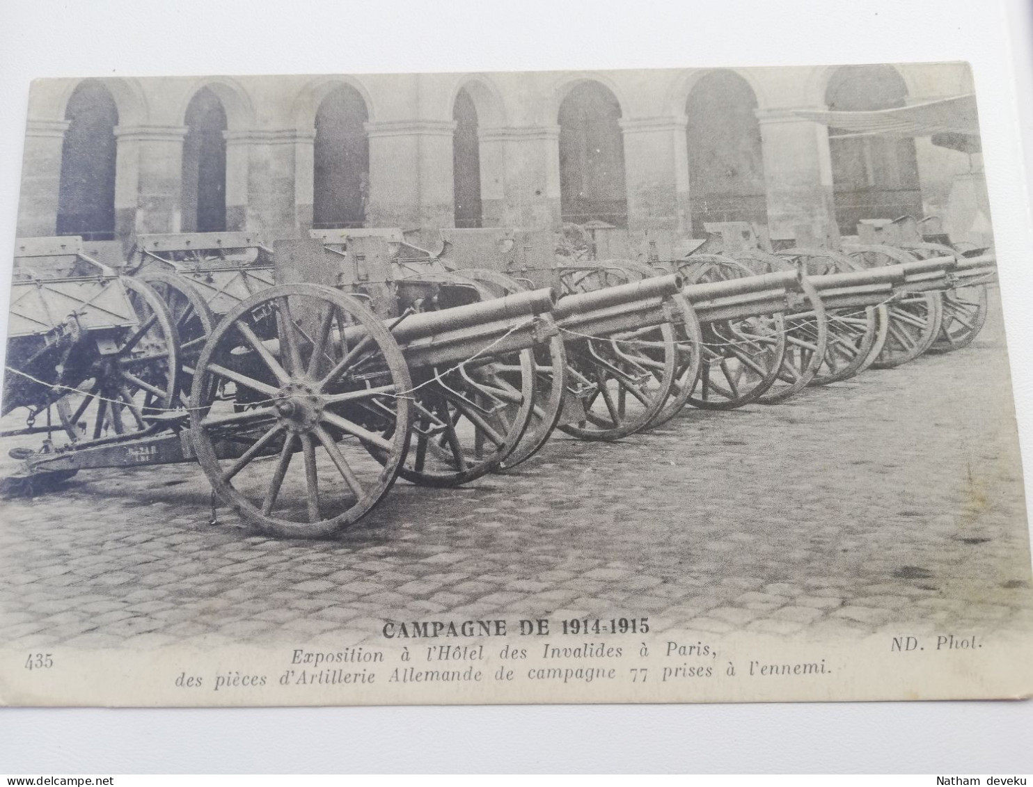 Campagne 1914 1915 . Exposition Des Pieces D'artillerie Allemandes à L'hotel Des Invalides - Weltkrieg 1914-18