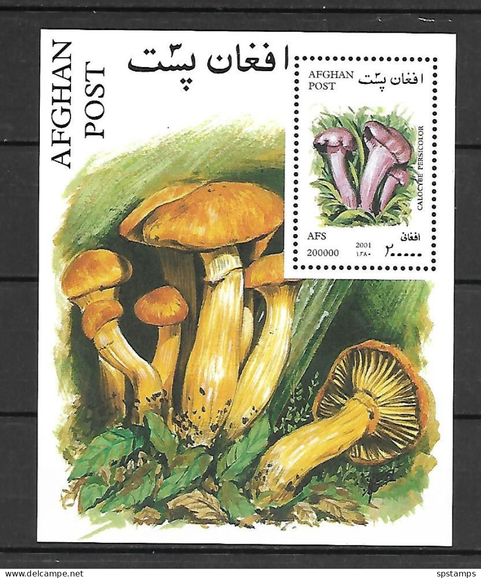 Afghanistan 2001 Mushrooms MS MNH - Afghanistan