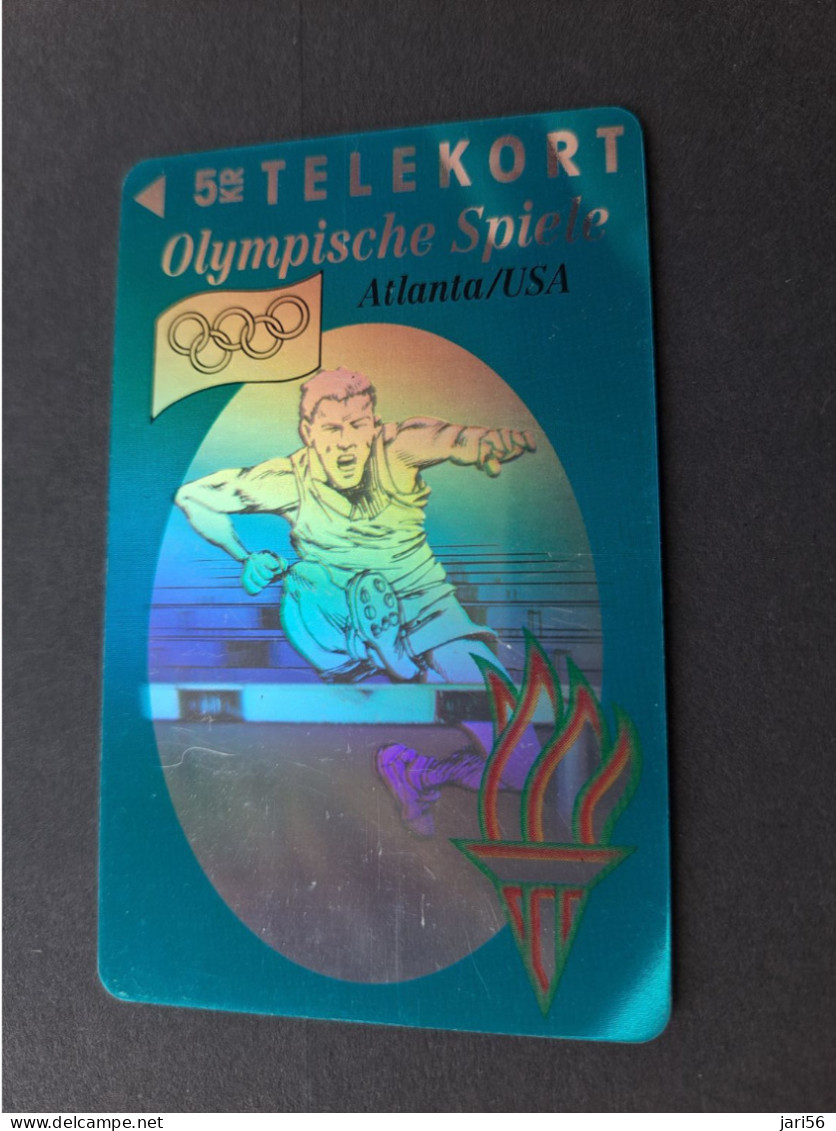 DENMARK /  MAGNETIC SERIE / 5KR/ HOLOGRAM/ TS/ OLYMPICS / HURDLES   / /  OPLAG 11.000 EX  MINT   **16630** - Danemark