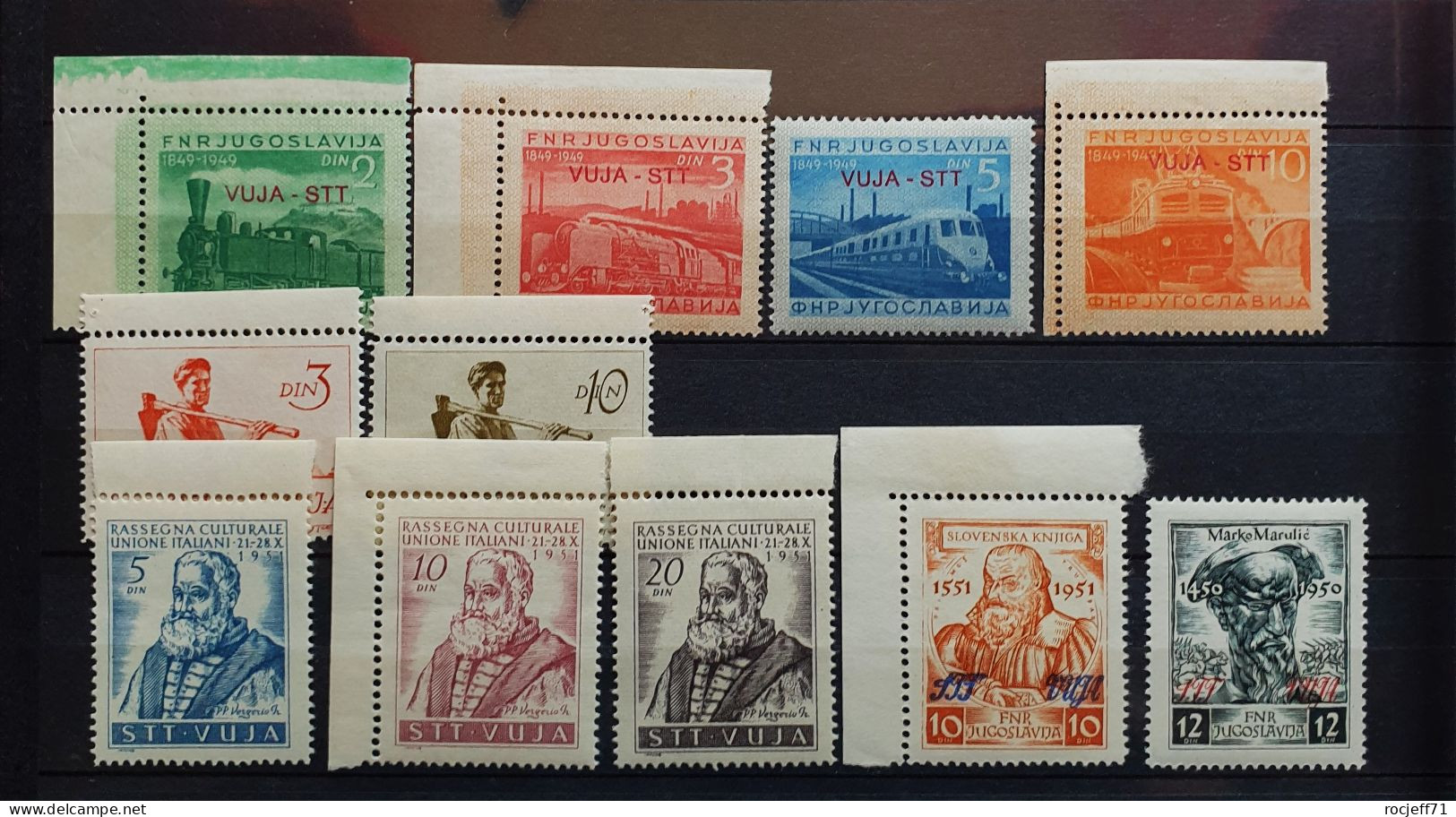 05 - 24 - Gino - Trieste - Zone B - Yougoslavie Surchargé VUJA - STT - 1950 - 1951 Lot Tous ** - MNH - Nuevos