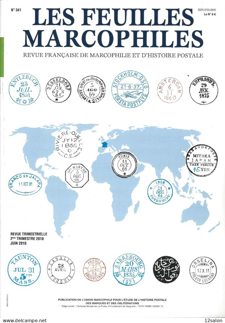 LES FEUILLES MARCOPHILES  Scan Sommaire N°341 - Français