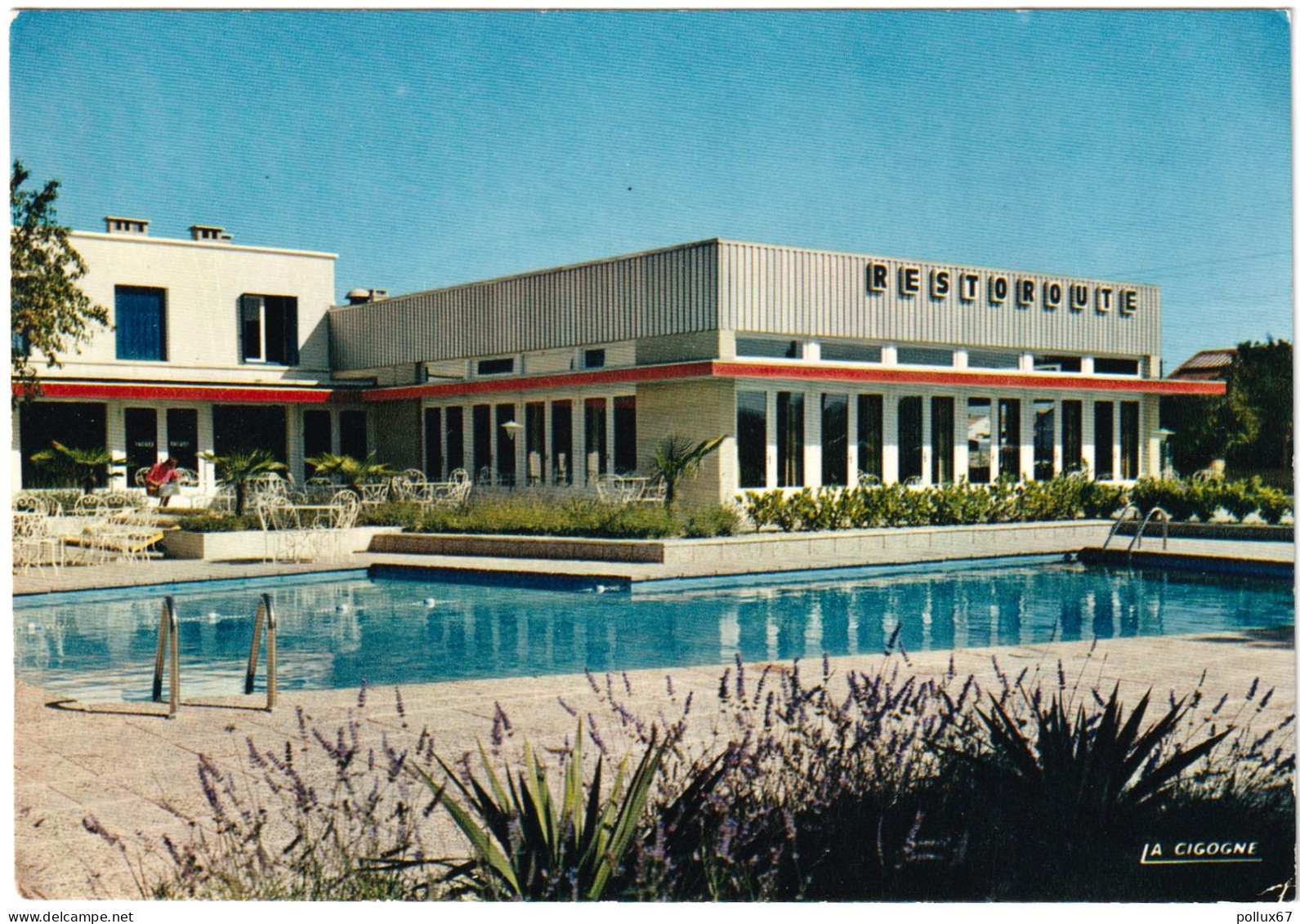 CPSM DE MONTÉLIMAR  (DRÔME)  EUROMOTEL DE LA VALLÉE DU RHÔNE  -  LA PISCINE - Montelimar