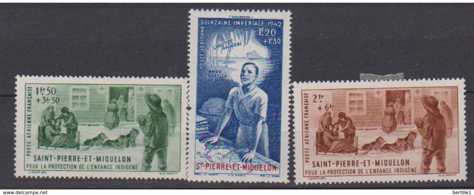 SAINT PIERRE ET MIQUELON   N° YVERT  :     PA 1/3  NEUF SANS CHARNIERE        ( N   984  ) - Unused Stamps