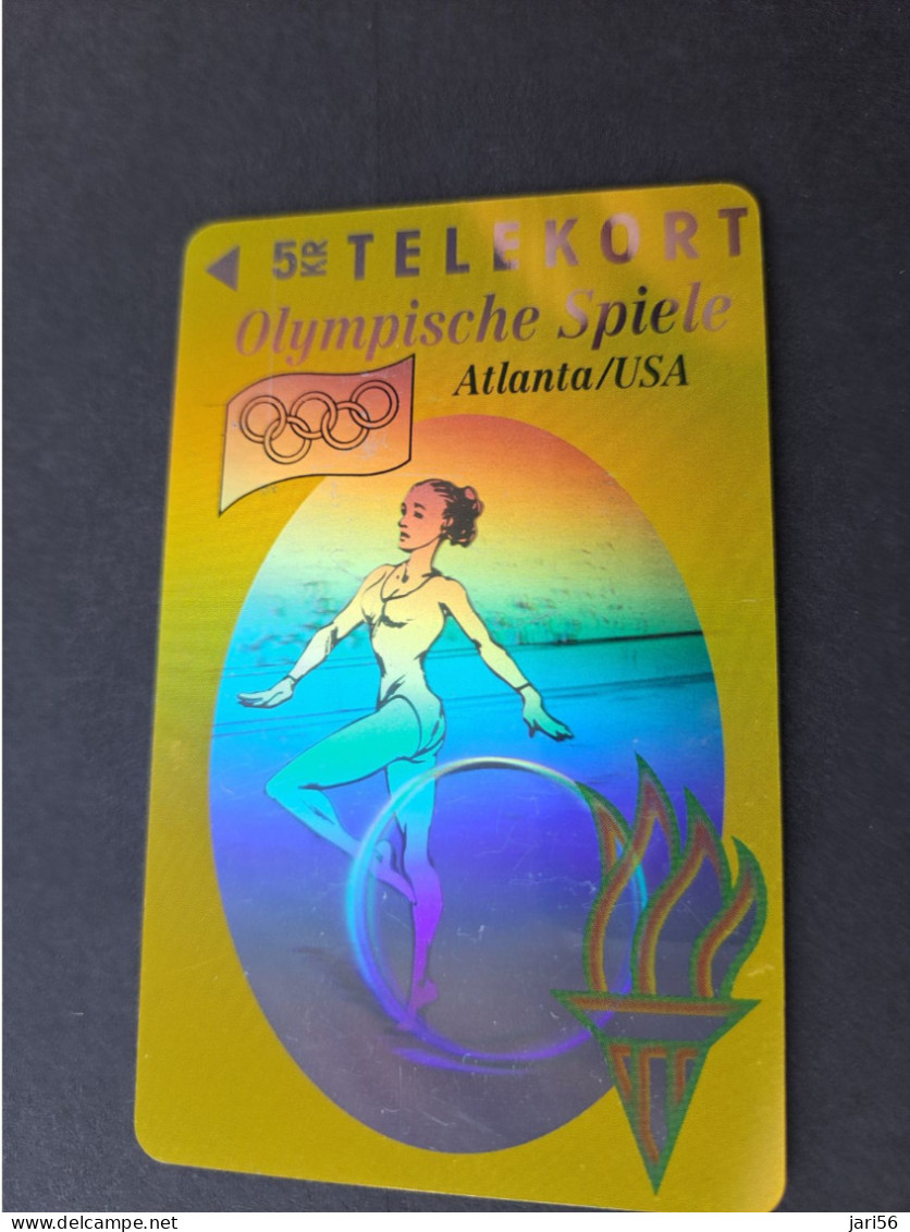 DENMARK /  MAGNETIC SERIE / 5KR/ HOLOGRAM/ TS/ OLYMPICS /GYMNASTICS      / /  OPLAG 6.000 EX  MINT   **16635** - Dänemark