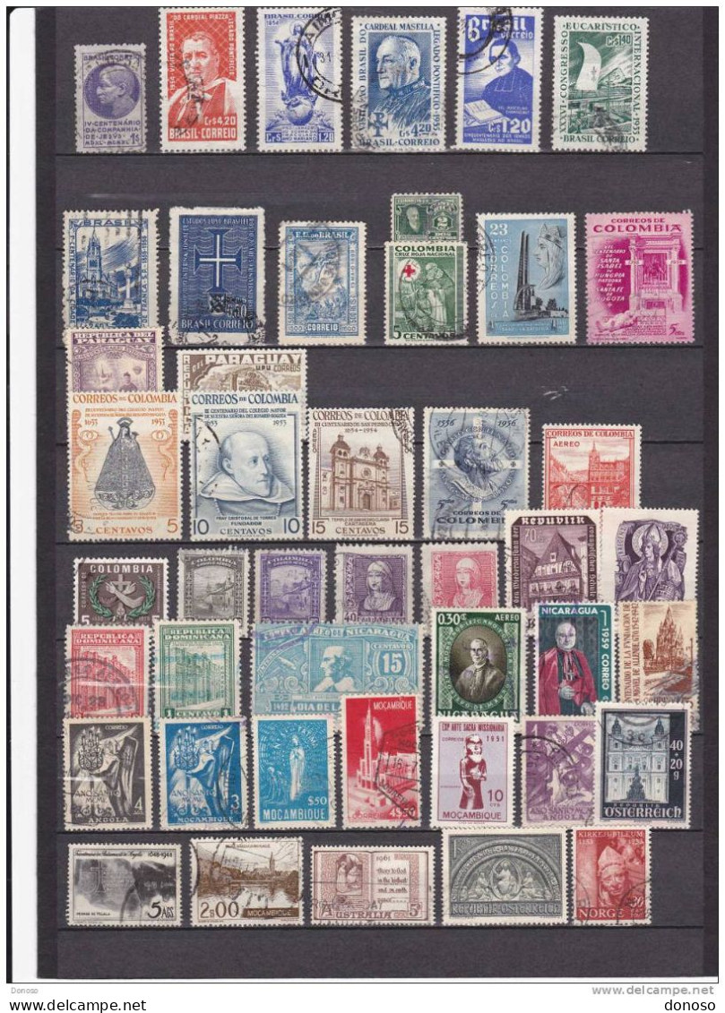 CHRISTIANISME Lot De Timbres Oblitérérés - Christianisme