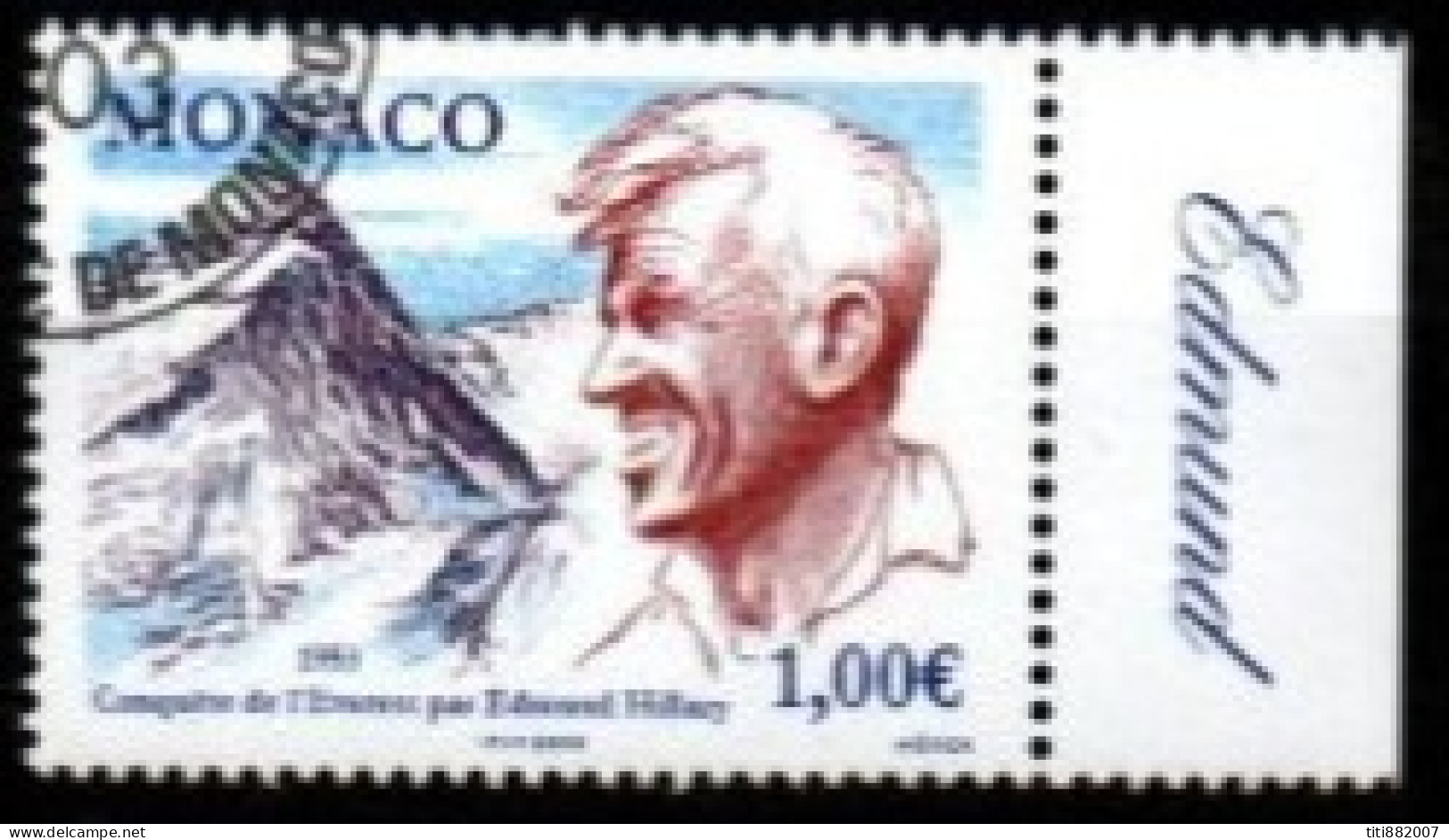 MONACO   -   2003 .  Y&T N° 2414 Oblitéré.   Everest   /   Ed. Hillary - Usati