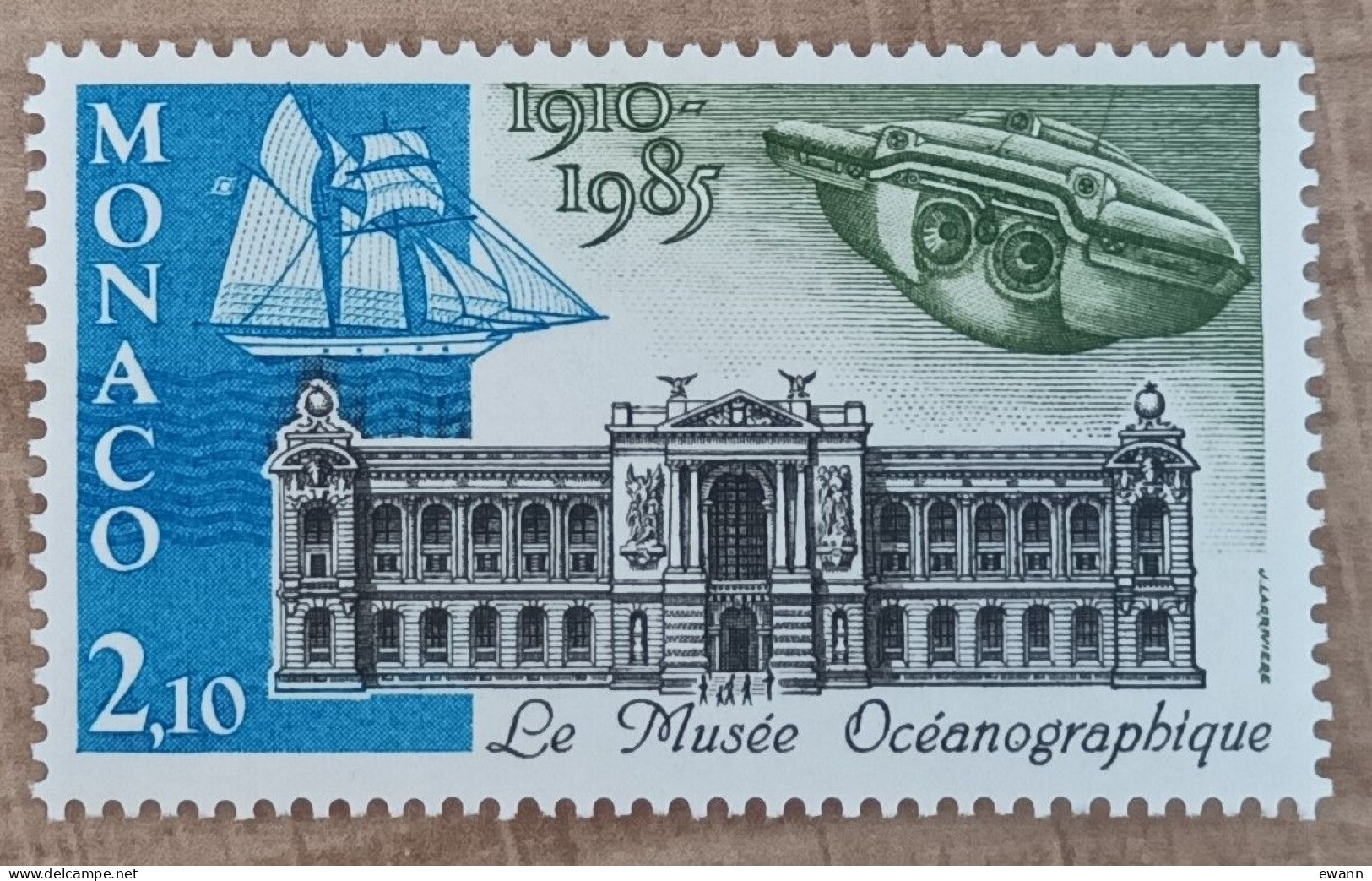 Monaco - YT N°1473 - Musée Océanographique - 1985 - Neuf - Unused Stamps