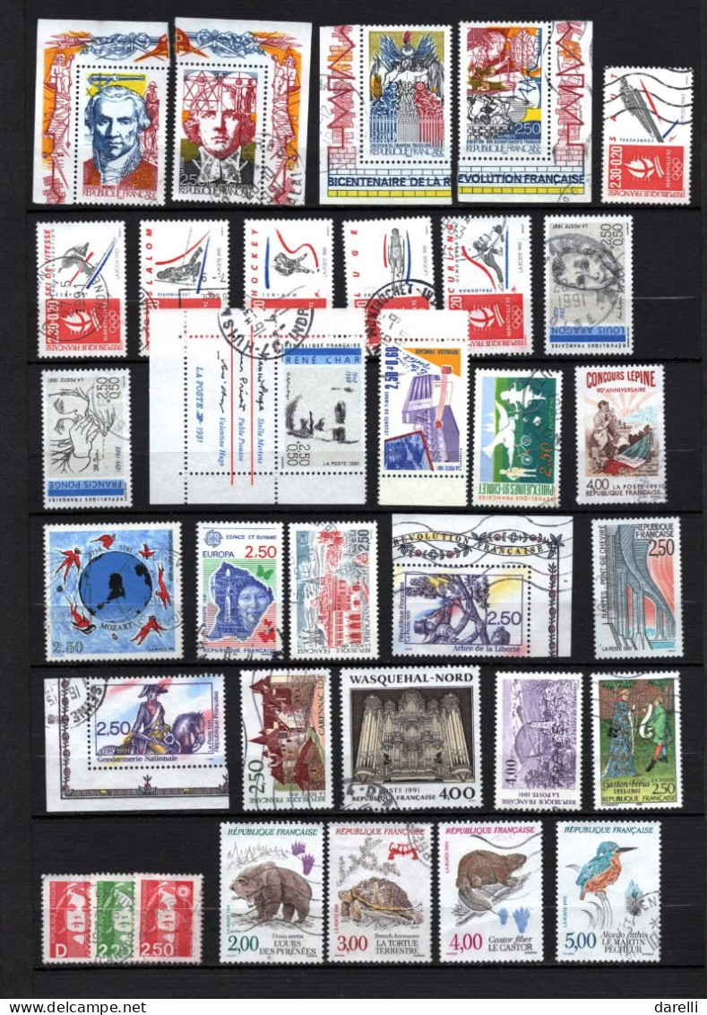 France - Lot De 100 Timbres Oblitérés - Used Stamps