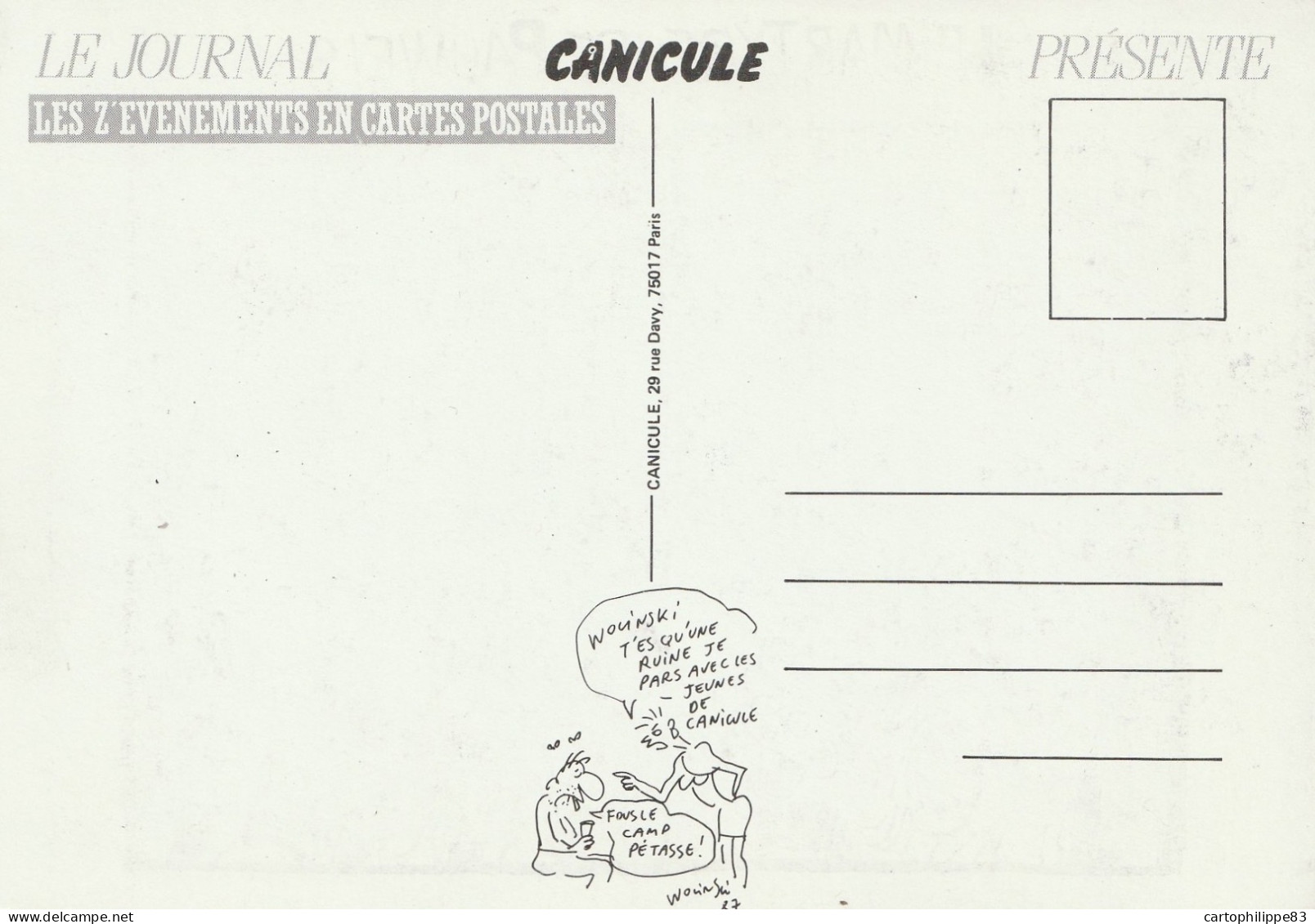 ILLUSTRATEUR  CABU HUMORISTIQUE  POLITIQUE SATIRIQUE - Cabu