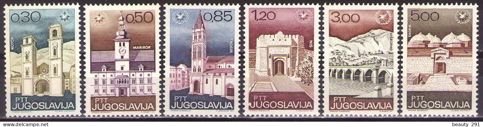 Yugoslavia 1967 - International Tourism Year - Mi 1222-1227 - MNH**VF - Unused Stamps