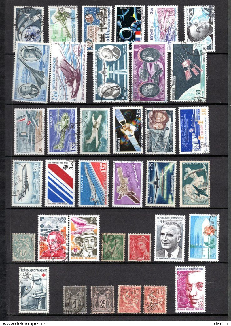 France - Lot De 100 Timbres Oblitérés - Sonstige & Ohne Zuordnung