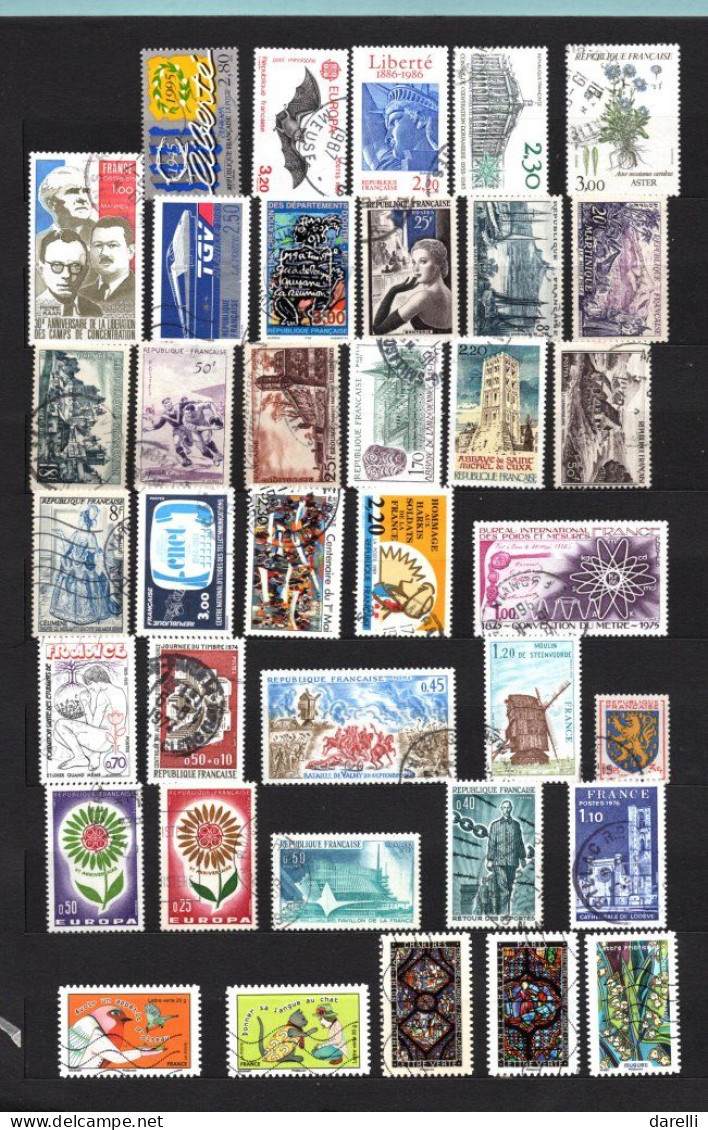 France - Lot De 100 Timbres Oblitérés - Altri & Non Classificati