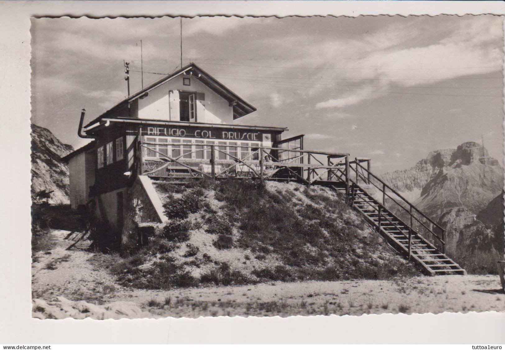 RIFUGIO COL DRUSCIE CORTINA BELLUNO VG POSTA AEREA - Belluno