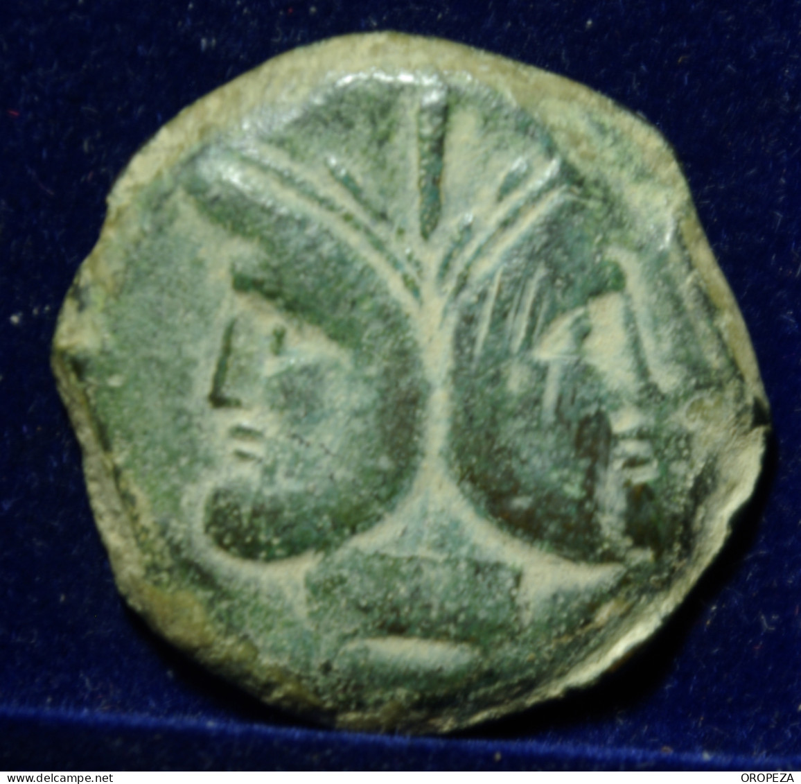 53D -  POMPEYO MAGNO - MUY  BONITO  AS  ACUÑACION HISPANA - MBC - Republic (280 BC To 27 BC)