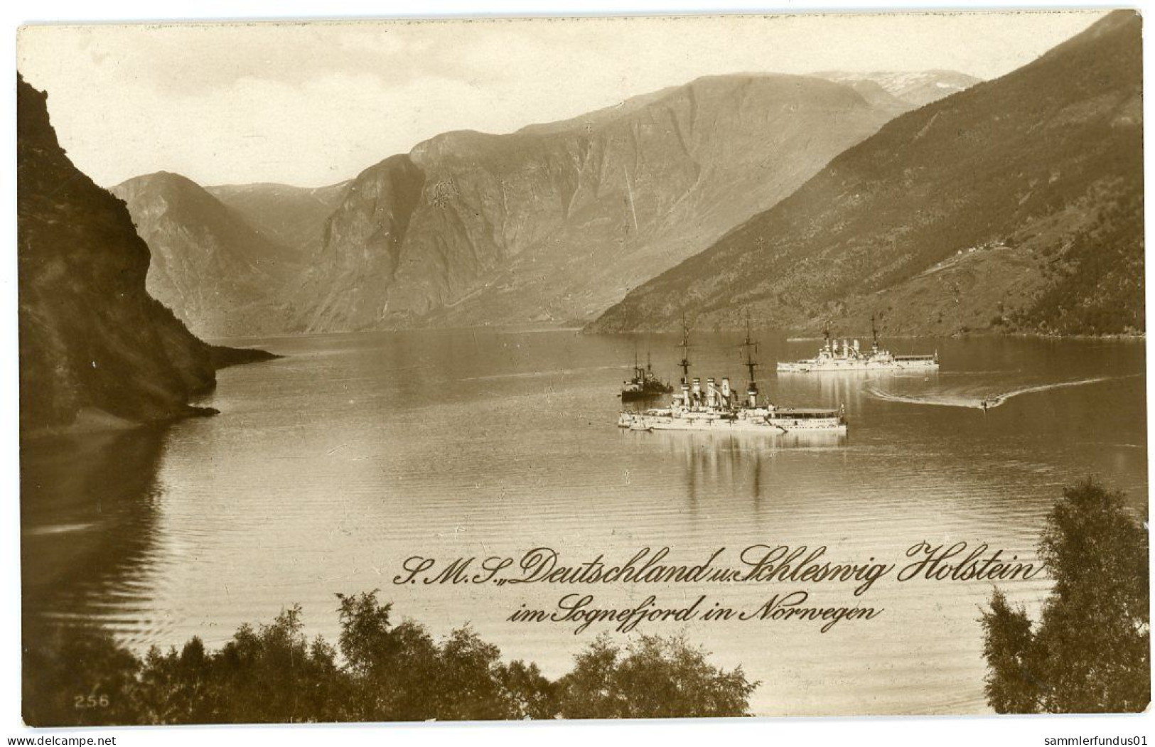 AK/CP  SMS Deutschland  Im Sognefjord  Norwegen   Ungel/uncirc.  Ca.  1910    Erhaltung/Cond. 1-    Nr.1775 - Guerra