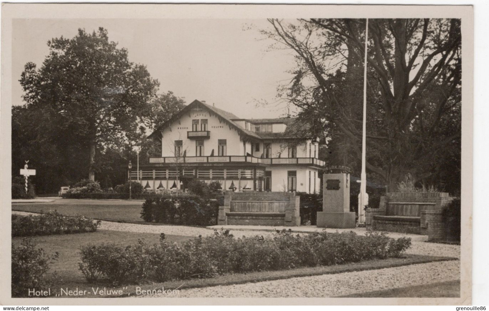 CPSM NEDERLAND PAYS BAS BENNEKON Hôtel "Neder Veluwe" 1949 - Other & Unclassified