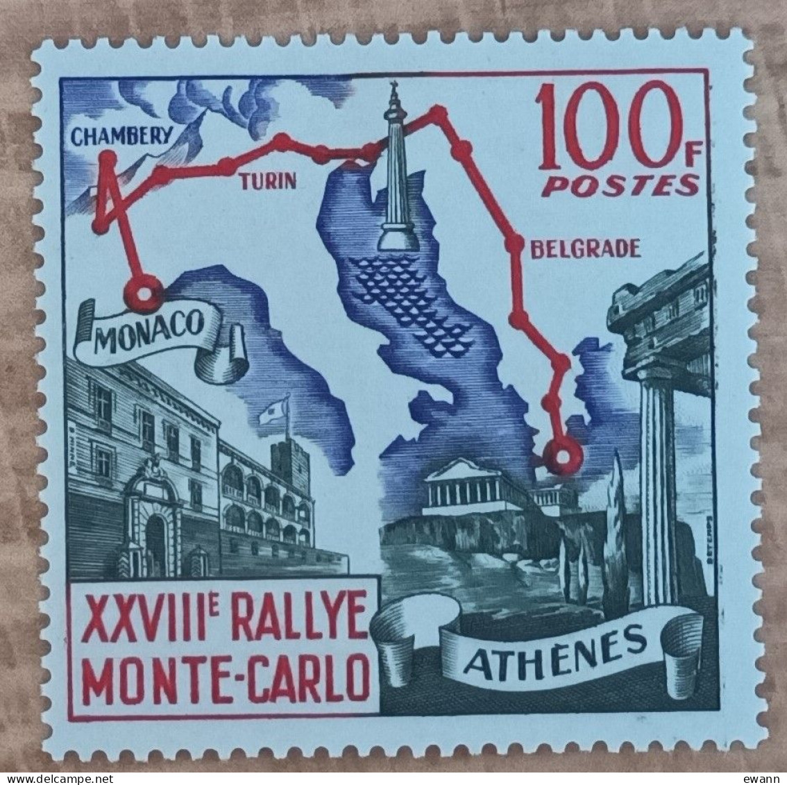 Monaco - YT N°510 - 28e Rallye Automobile De Monte Carlo - 1959 - Neuf - Unused Stamps