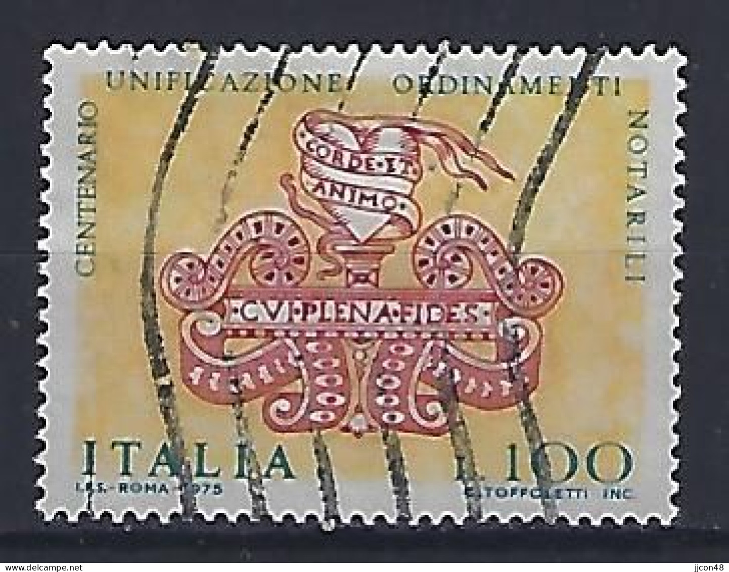 Italy 1975  100 Jahre Notariatsgesetzgebung  (o) Mi.1500 - 1971-80: Oblitérés