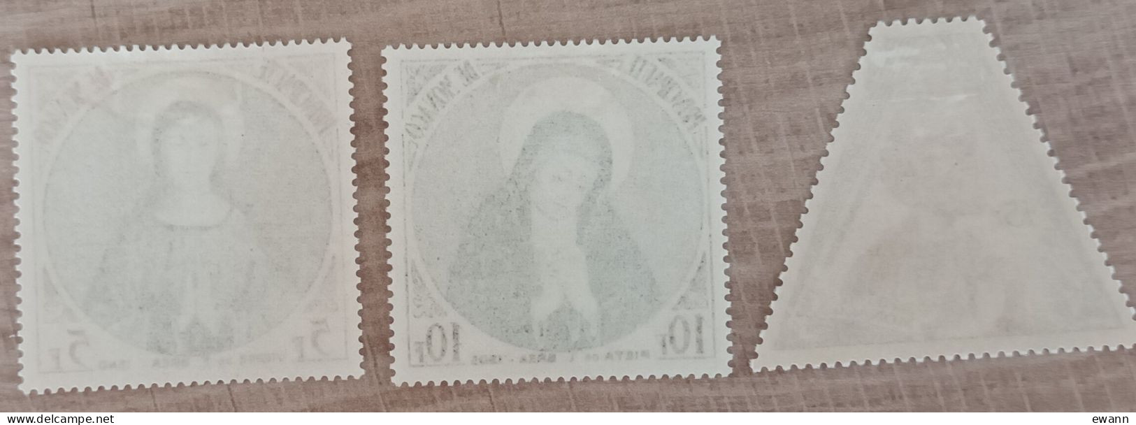 Monaco - YT N°437 à 439 - Année Mariale - 1955 - Neuf - Unused Stamps