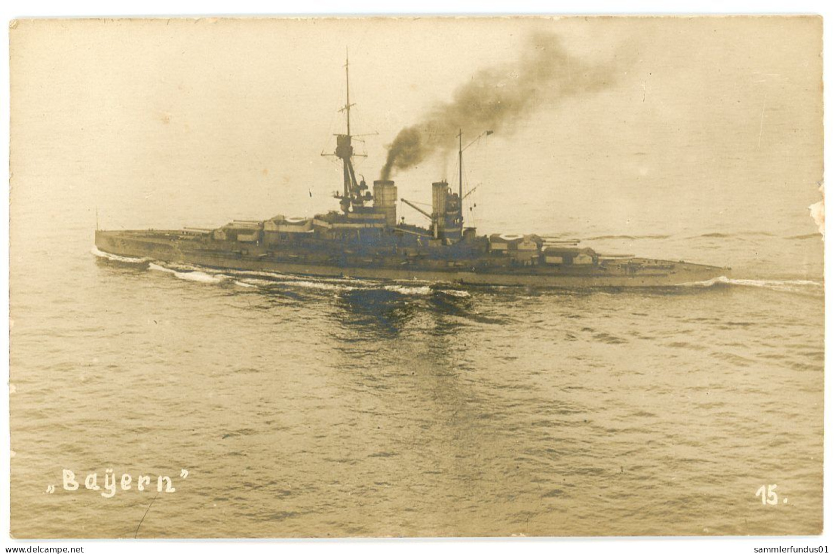 AK/CP  SMS Bayern    Ungel/uncirc.  Ca.  1910    Erhaltung/Cond. 1-/2    Nr.1776 - Warships